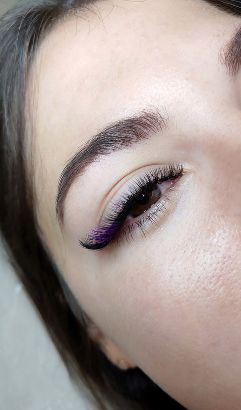 Closeup of Lash Extensions