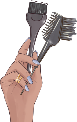 Hairdresser Dying Hair Beauty Salon Logo , Hair Care